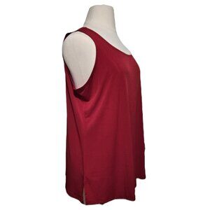 SUSAN GRAVER ESSENTIALS Liquid Knit Scoop Neck Tank 2X EUC